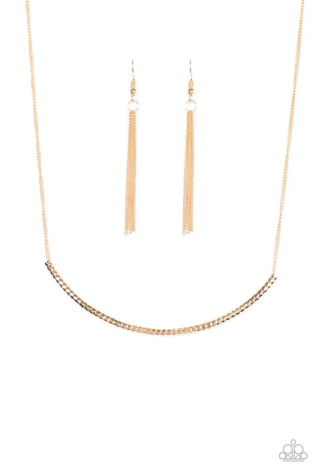 Paparazzi Necklace ~ Slaying the Shimmer - Gold