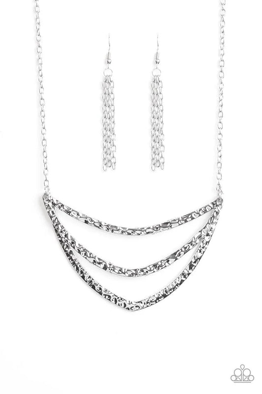 Paparazzi Necklace ~ Jungle Rumble - Silver