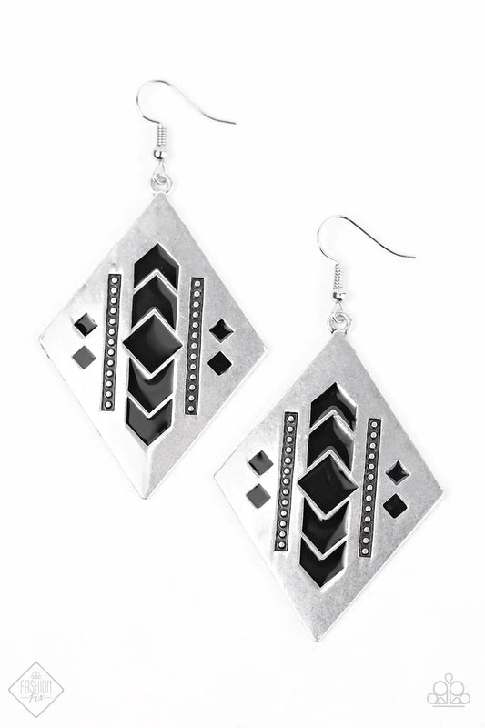 Paparazzi Earring ~ I TRIBE and I TRIBE  - Black