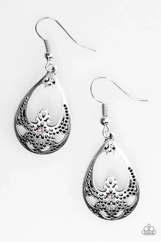 Paparazzi Earring ~ Tranquil Twinkle - Purple