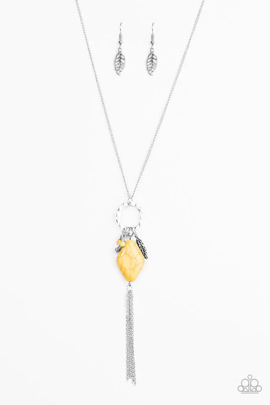 Paparazzi Necklace ~ Stone Sonata - Yellow