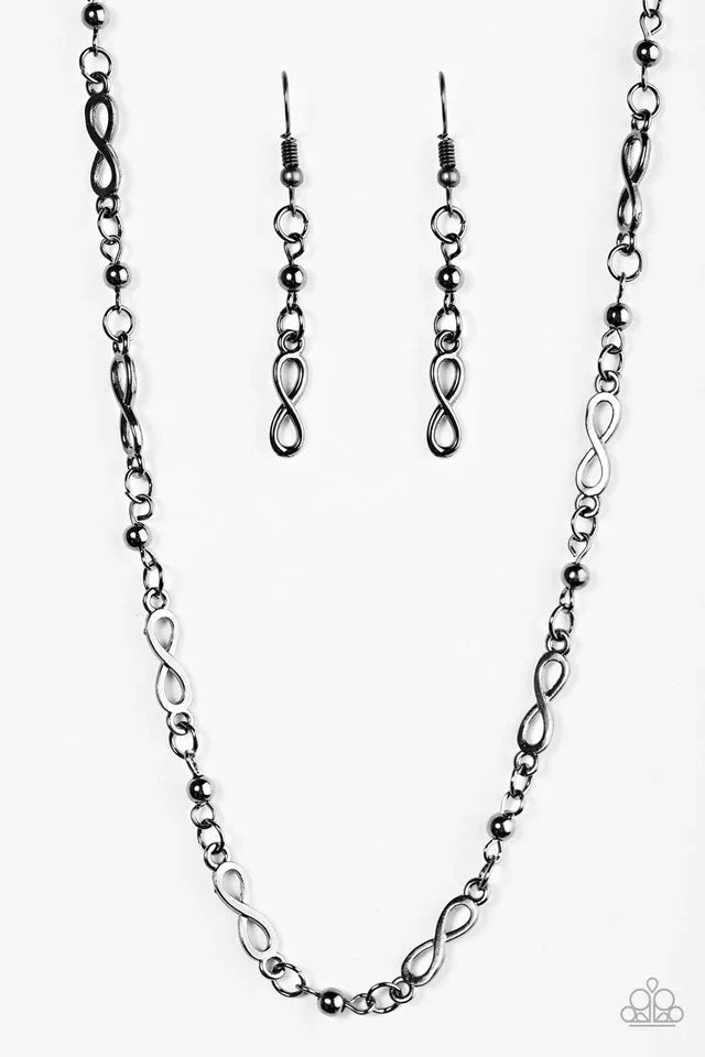 Paparazzi Necklace ~ Infinite Beauty - Black