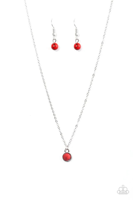 Paparazzi Necklace ~ Creek Cadence - Red