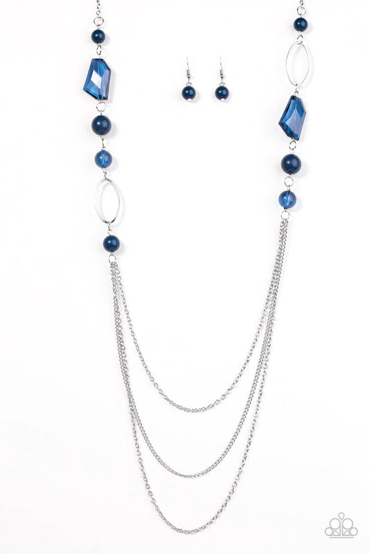 Paparazzi Necklace ~ Jewel Jackpot - Blue