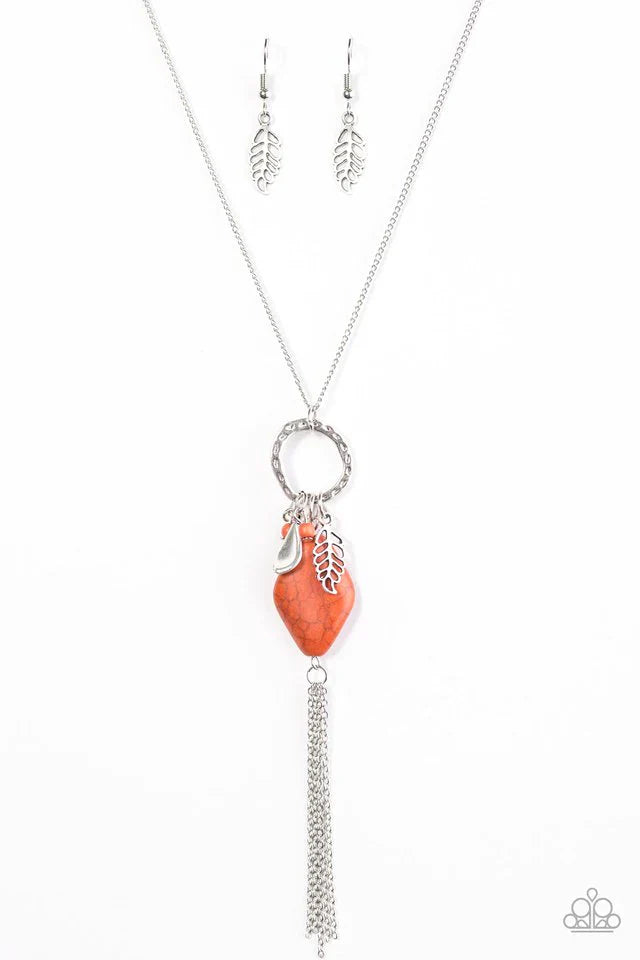 Paparazzi Necklace ~ Stone Sonata - Orange