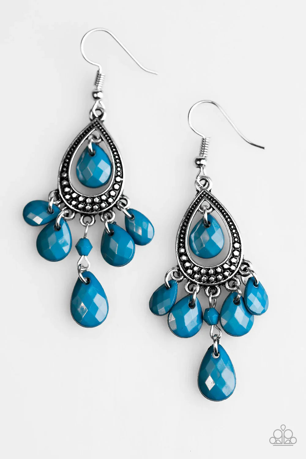 Paparazzi Earring ~ Enjoy The Wild Things - Blue