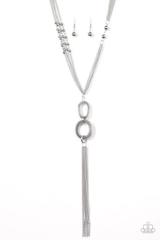 Paparazzi Necklace ~ FLASH Out - Silver