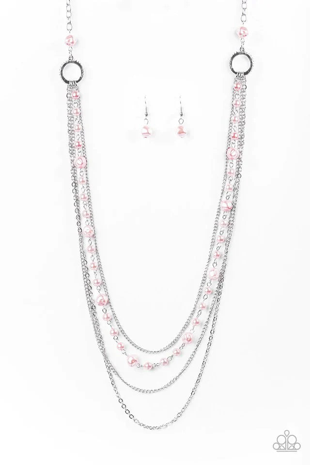 Paparazzi Necklace ~ Radiant Rhythm - Pink