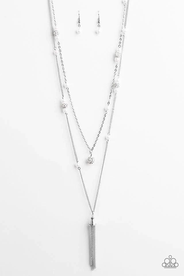 Paparazzi Necklace ~ After Midnight - White