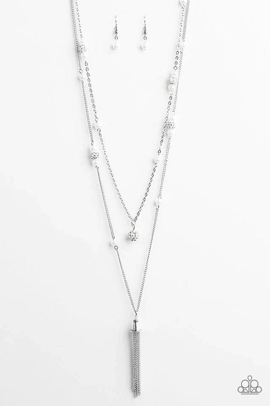 Paparazzi Necklace ~ After Midnight - White