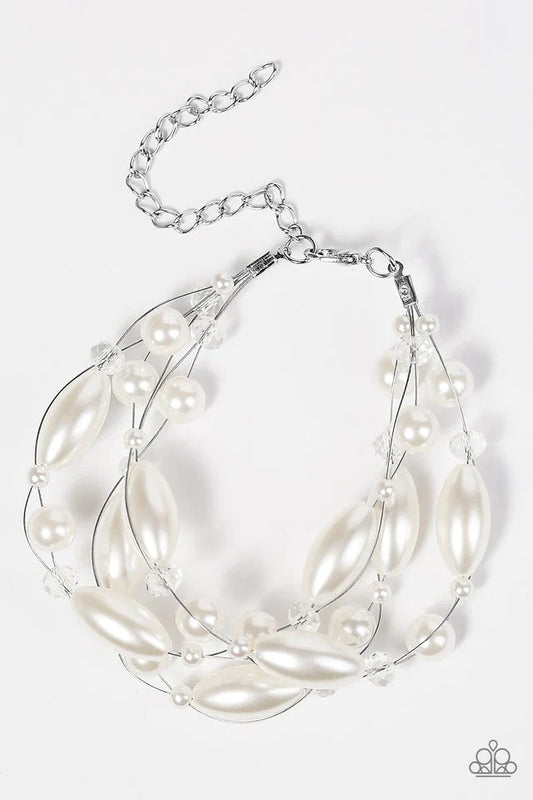 Paparazzi Bracelet ~ Then Comes Marriage - White