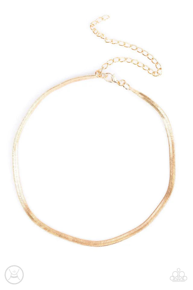 Paparazzi Necklace ~ Serpentine Shimmer - Gold
