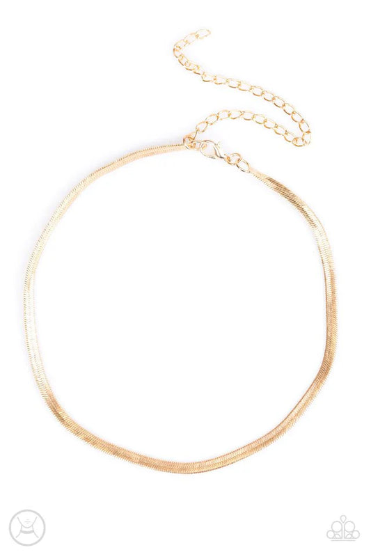 Paparazzi Necklace ~ Serpentine Shimmer - Gold