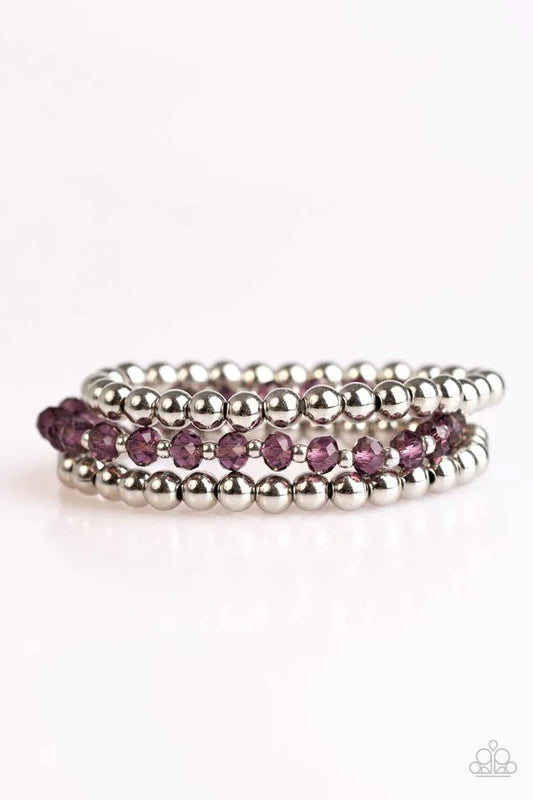 Paparazzi Bracelet ~ City Sleek - Purple