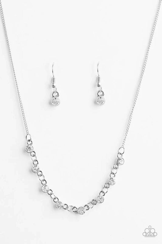 Paparazzi Necklace ~ Stay Sparkly - White