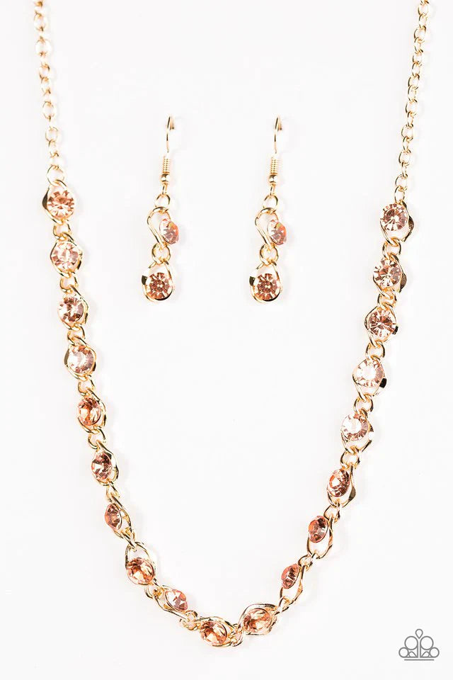 Paparazzi Necklace ~ Shes A GLAM-eater - Gold