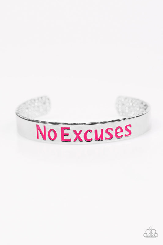 Paparazzi Bracelet ~ No Excuses - Pink