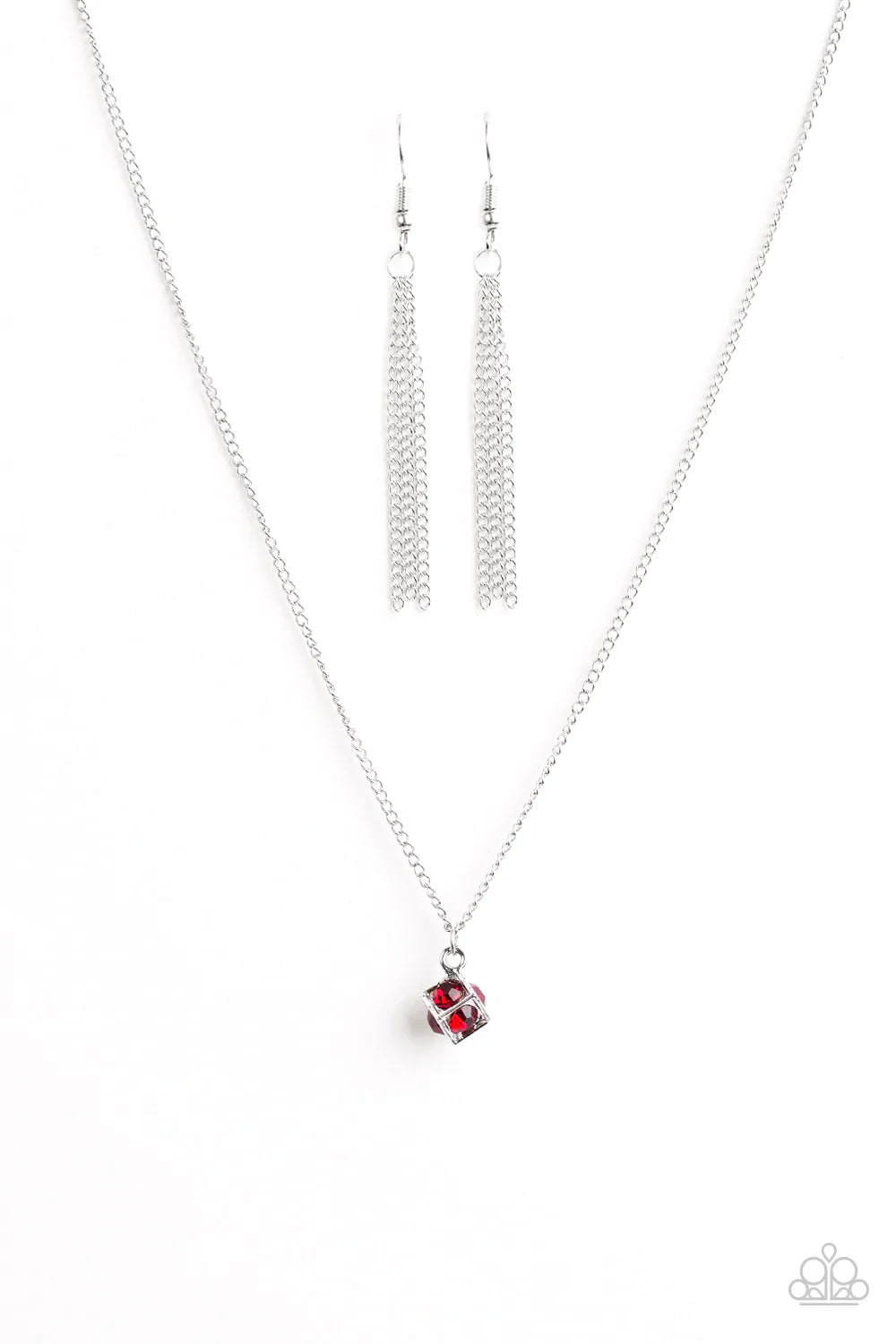 Paparazzi Necklace ~ BOX-buster - Red