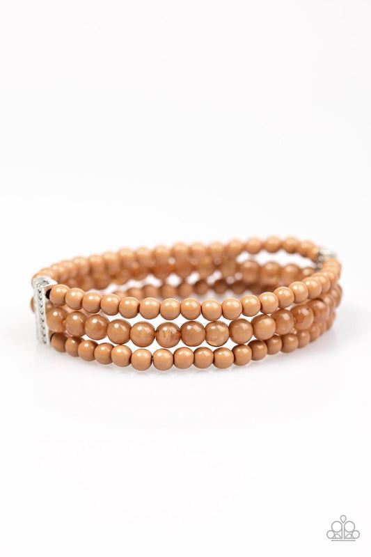 Paparazzi Bracelet ~ Malibu Muse - Brown