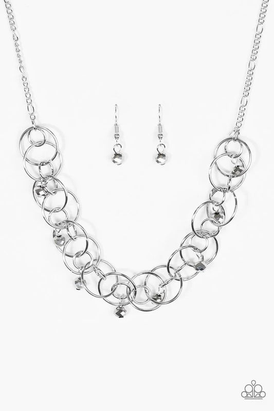 Paparazzi Necklace ~ You Cant Handle The Sparkle! - Silver
