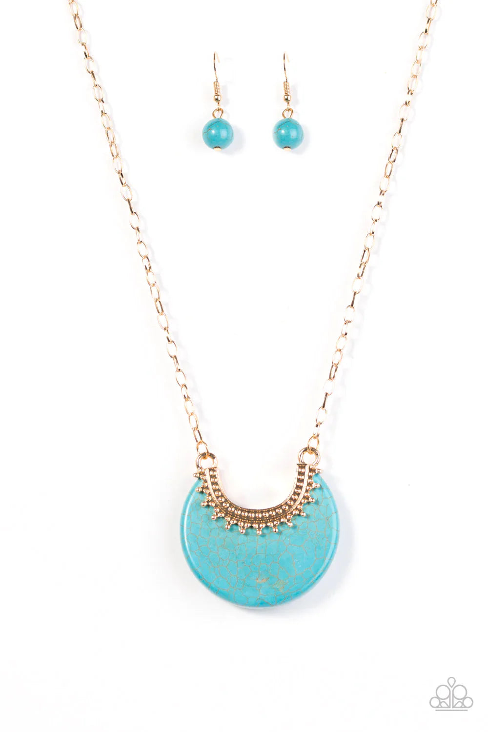 Paparazzi Necklace ~ Mesa Moon - Gold