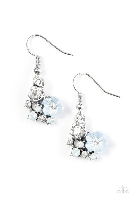 Paparazzi Earring ~ Happiness Blooms From Within - Blue