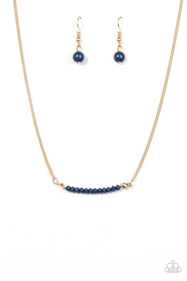 Paparazzi Necklace ~ Country Roads - Blue