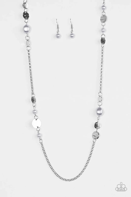 Paparazzi Necklace ~ GLAM-tastic! - Silver