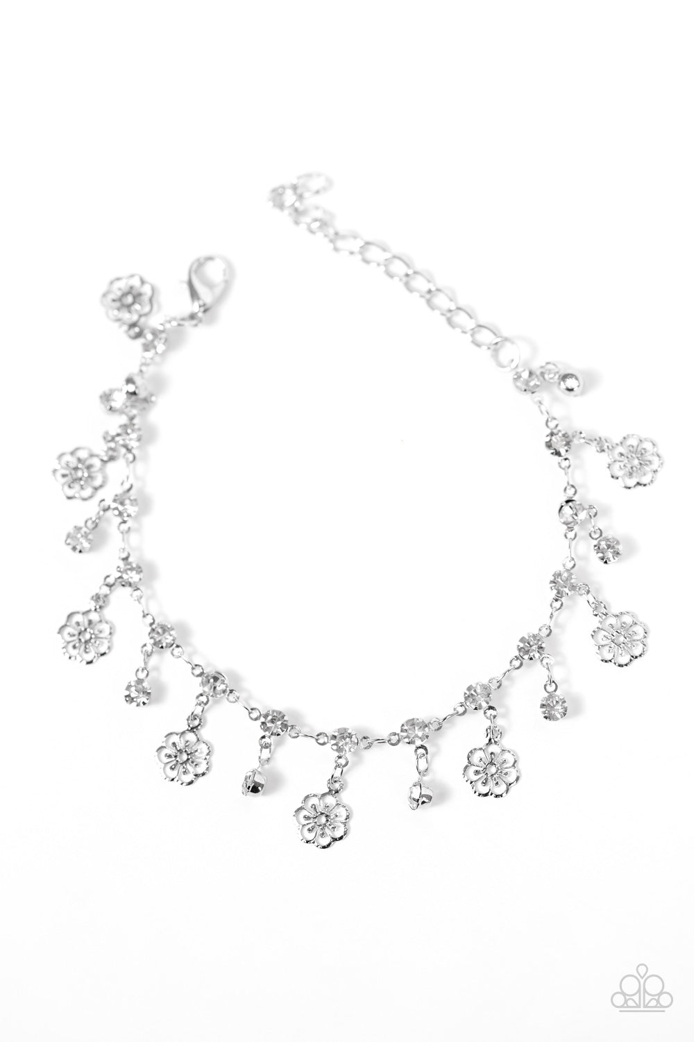 Paparazzi Bracelet ~ Hibiscus Breeze - White