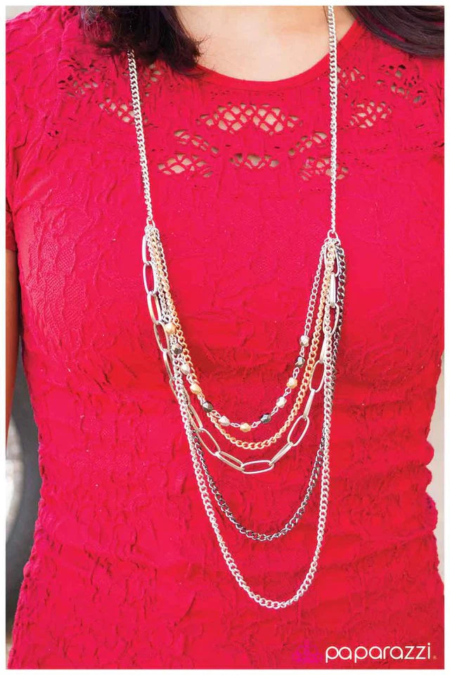 Paparazzi Necklace ~ Perfect Harmony - Silver