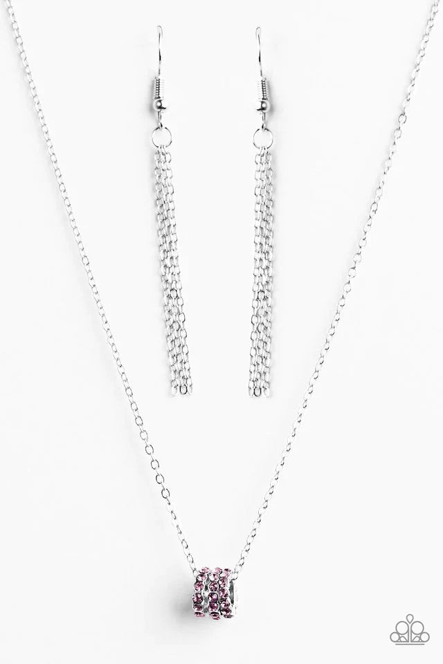 Paparazzi Necklace ~ Sparkle Etiquette - Purple