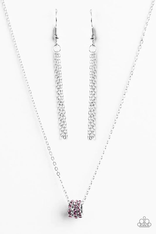Paparazzi Necklace ~ Sparkle Etiquette - Purple