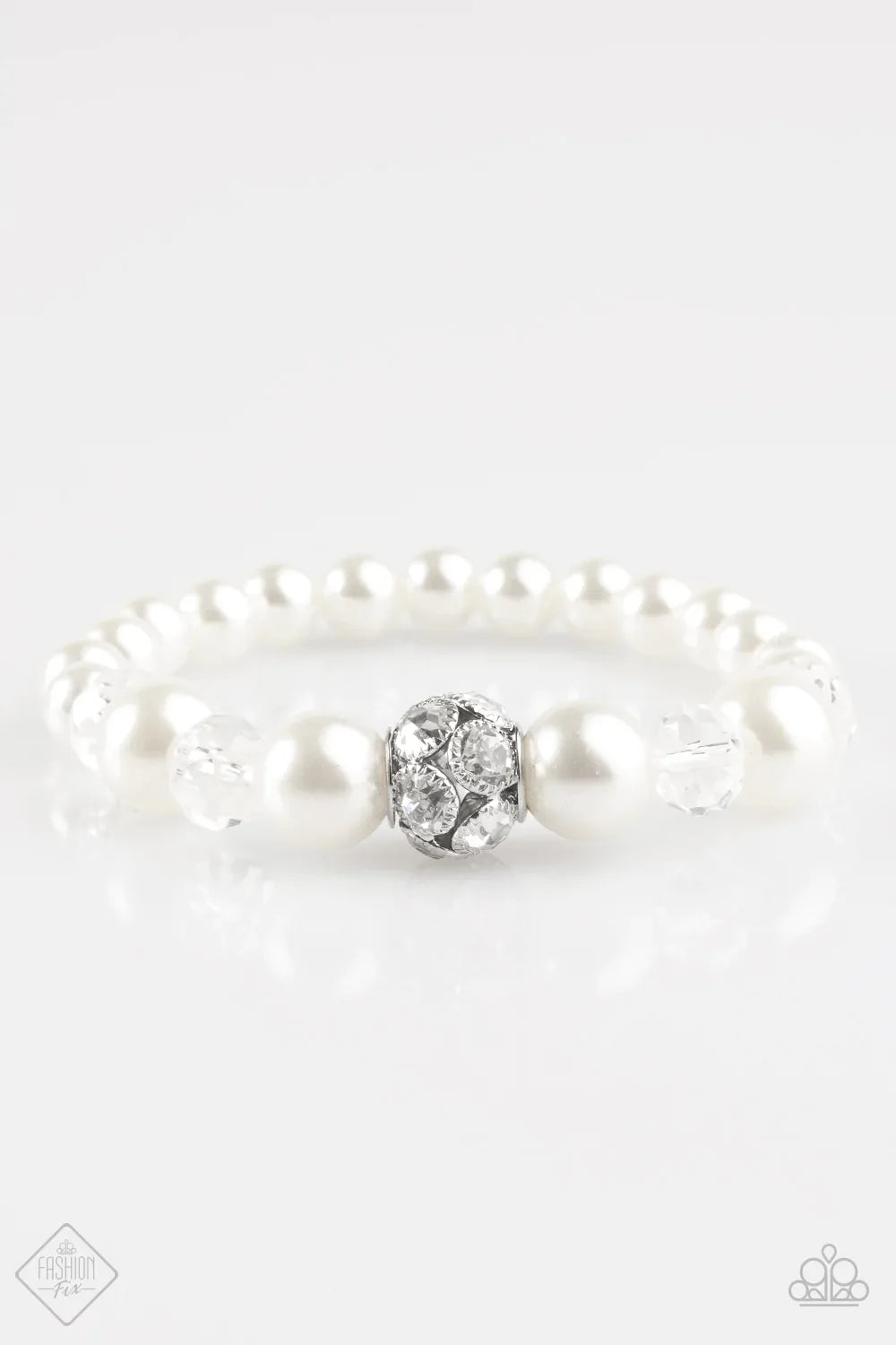 Paparazzi Bracelet ~ Lets Get Hitched!  - White