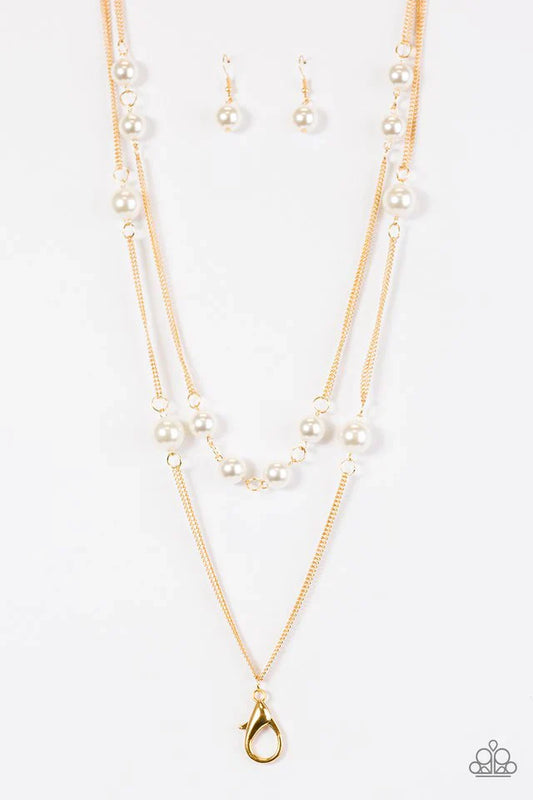 Paparazzi Necklace ~ My Main GLAM - White
