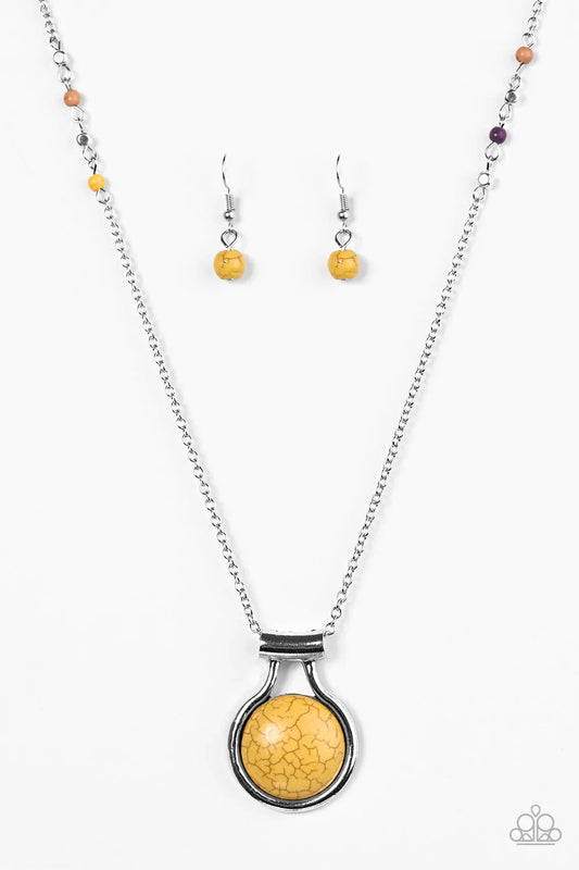 Paparazzi Necklace ~ Desert Sandstone - Yellow