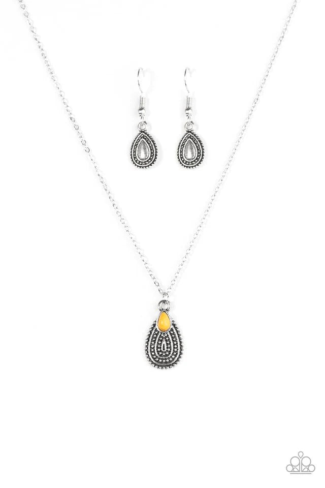 Paparazzi Necklace ~ Desert Storm - Yellow