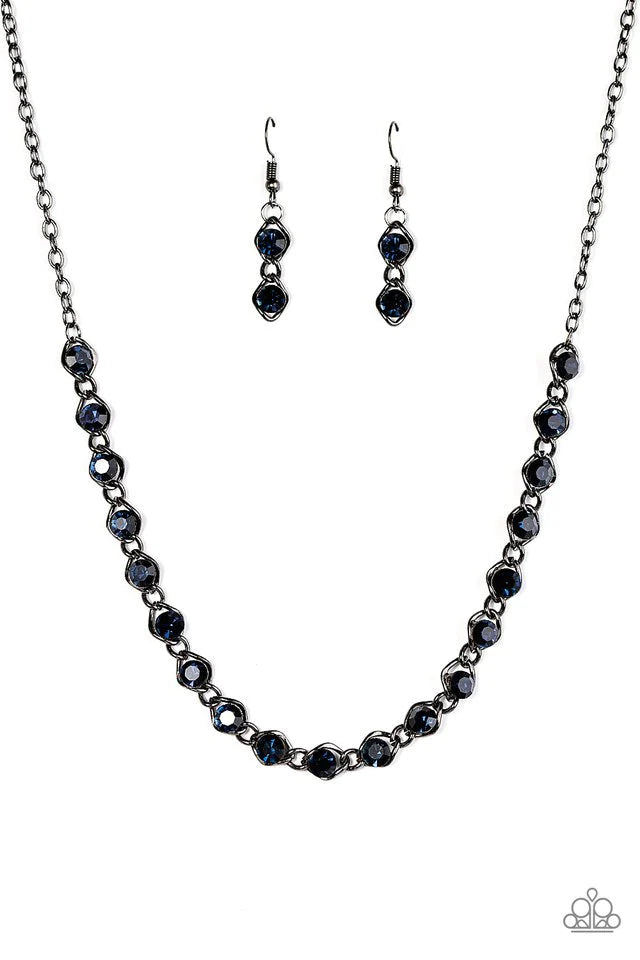 Paparazzi Necklace ~ Shes A GLAM-eater - Blue