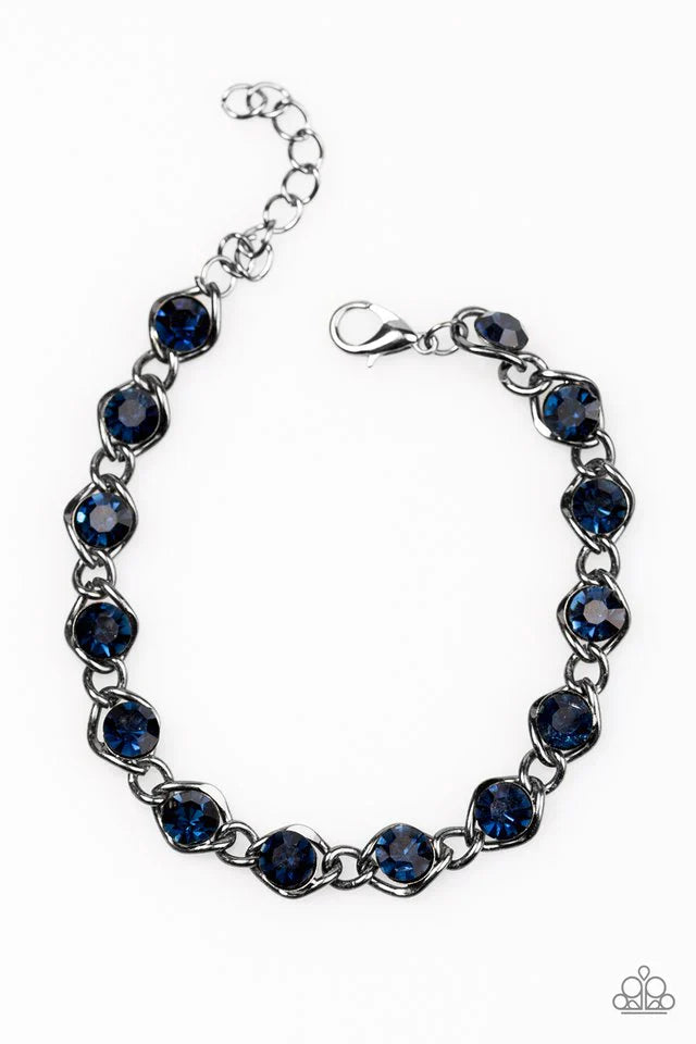 Paparazzi Bracelet ~ Last GLAM Standing - Blue