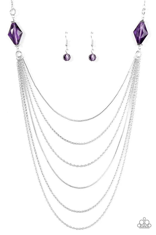 Paparazzi Necklace ~ Rich Beyond Your Wildest GLEAMS! - Purple
