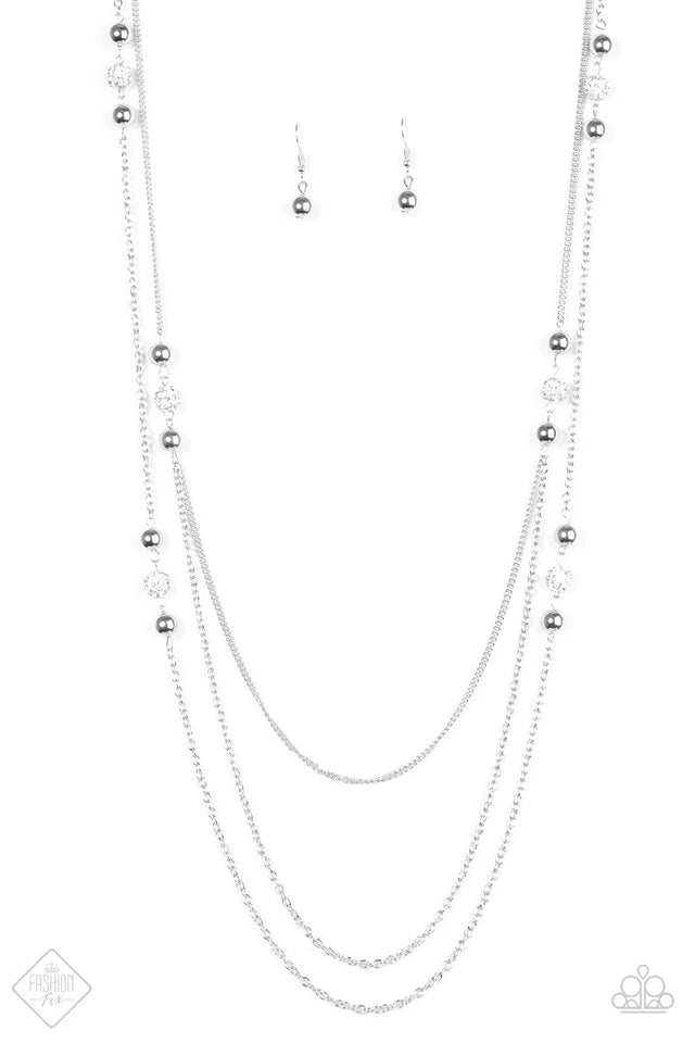 Paparazzi Necklace ~ Be In The GLOW - White