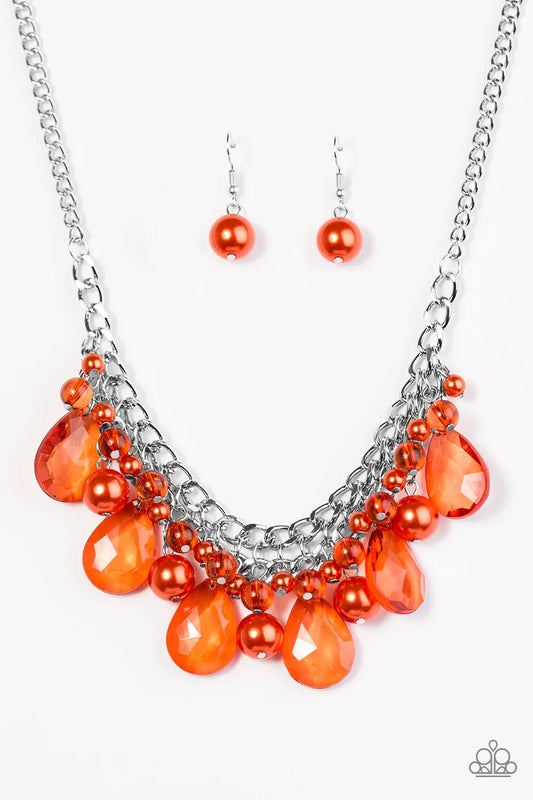 Paparazzi Necklace ~ Twinkly Typhoon - Orange