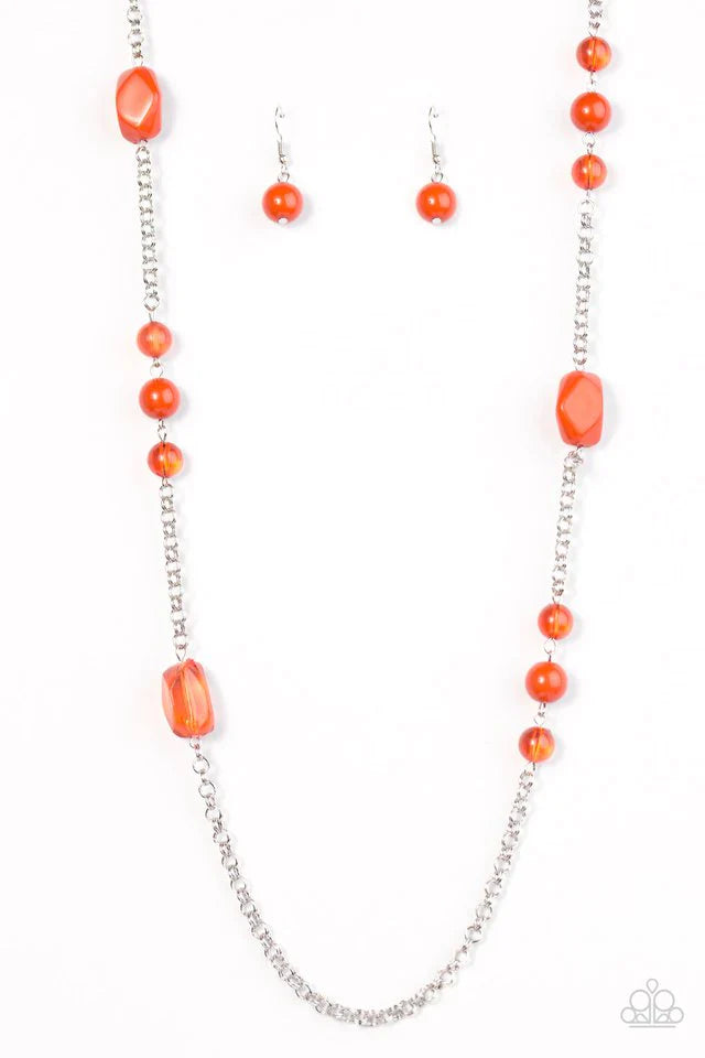 Paparazzi Necklace ~ Already Famous - Orange