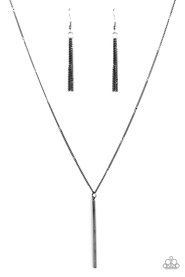 Paparazzi Necklace ~ Simple Shine - Black