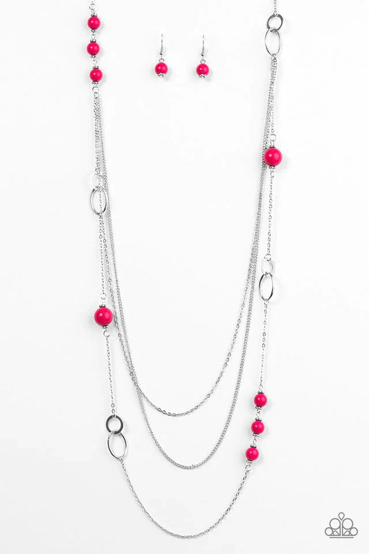 Paparazzi Necklace ~ Absolutely It! - Pink