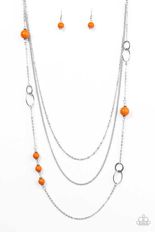 Paparazzi Necklace ~ Absolutely It! - Orange