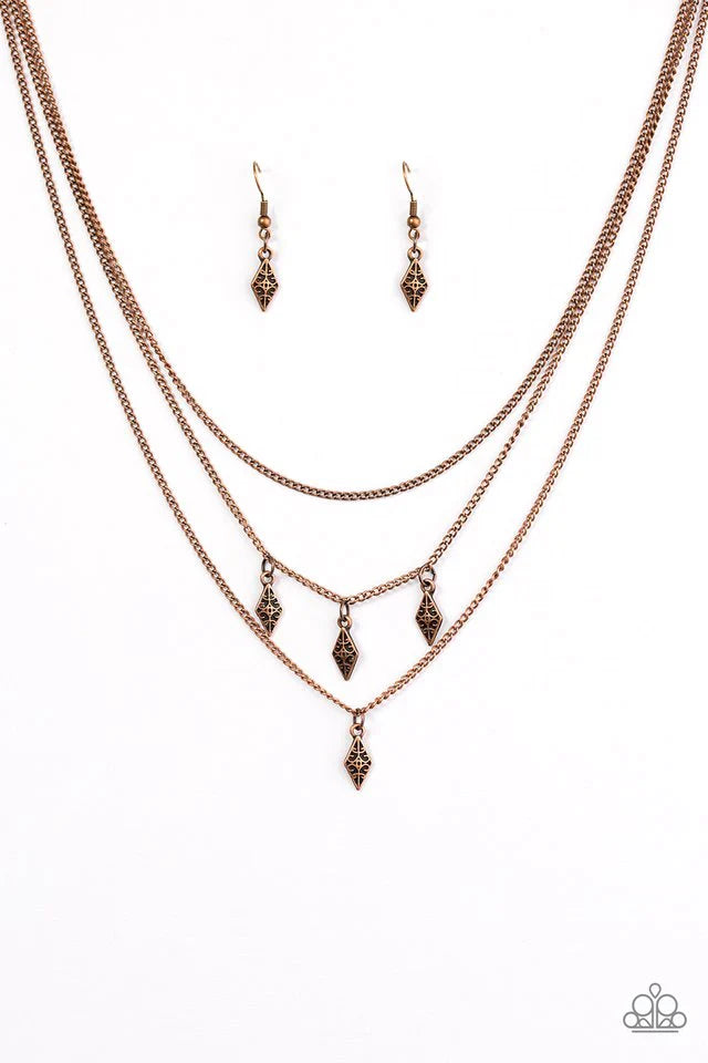 Paparazzi Necklace ~ Rural Rarity - Copper