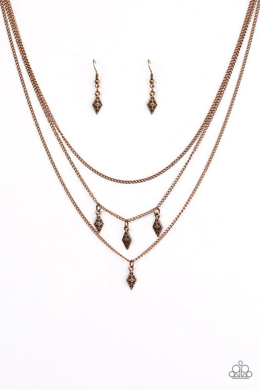 Paparazzi Necklace ~ Rural Rarity - Copper