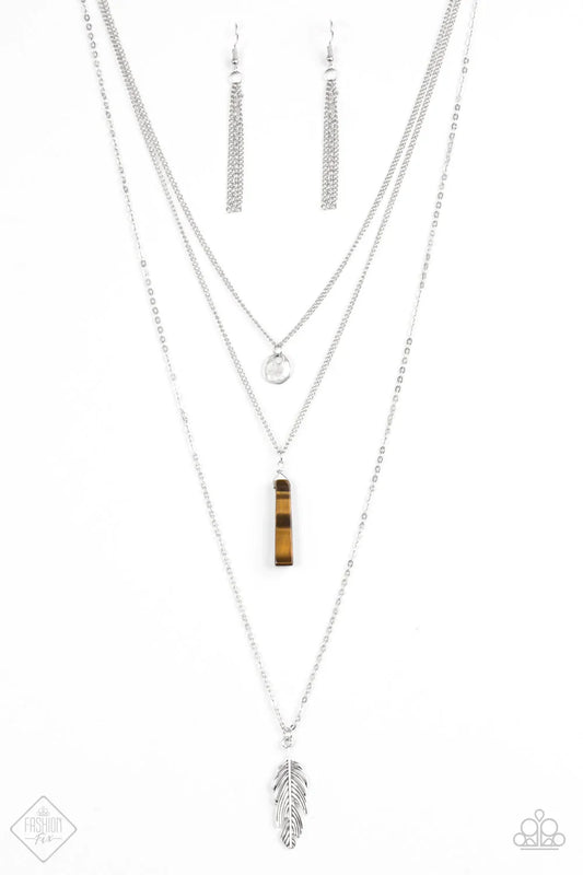 Paparazzi Necklace ~ Soaring Eagle  - Brown