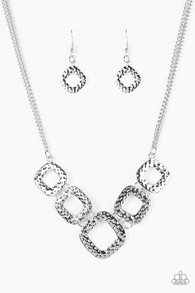 Paparazzi Necklace ~ Wild Catch - Silver