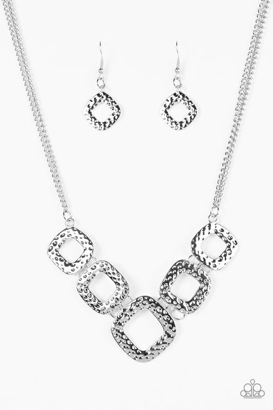Paparazzi Necklace ~ Wild Catch - Silver